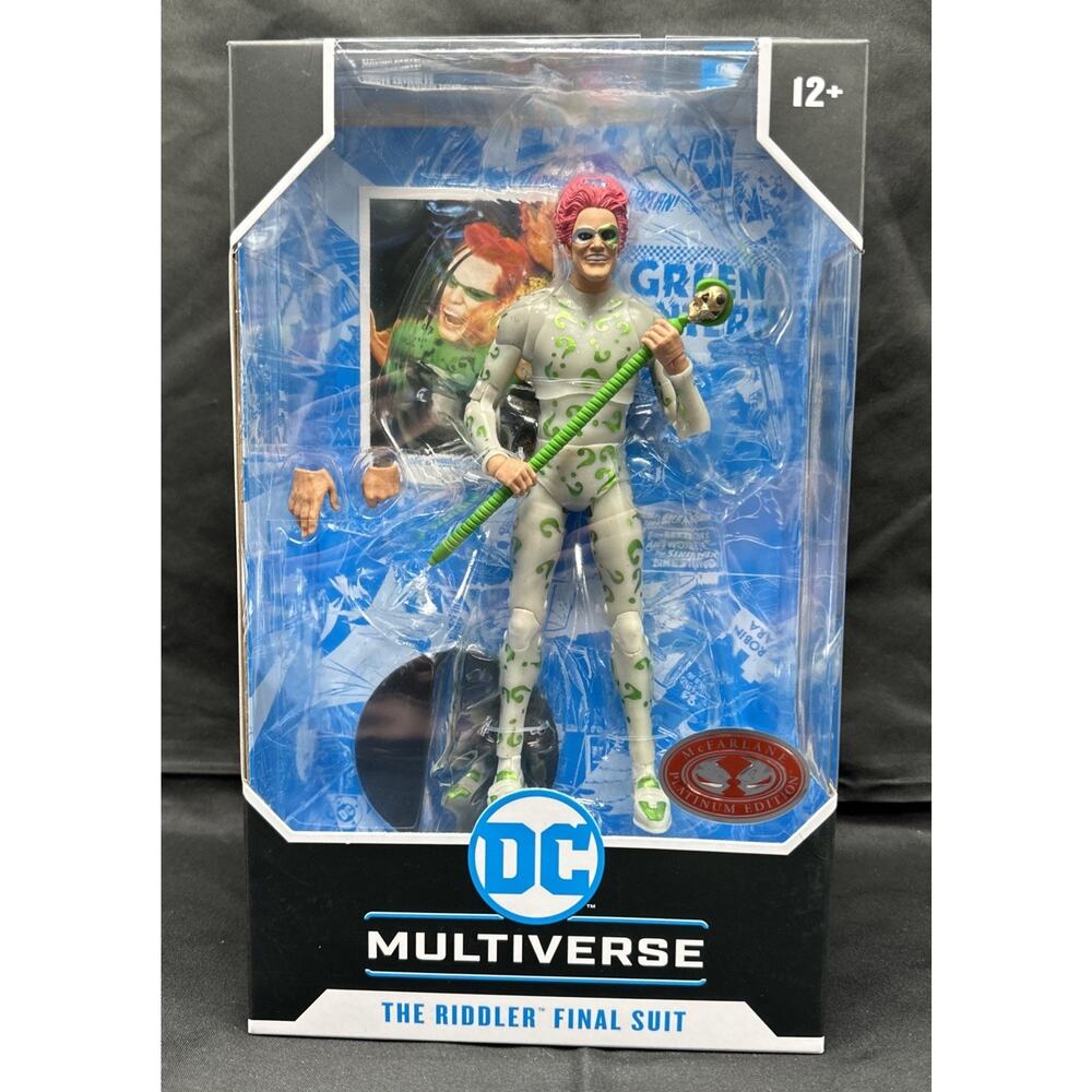McFarlane DC Multiverse Batman Forever The Riddler (Final Suit) Platinum Chase